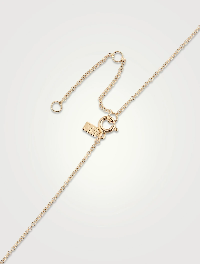 14K Gold Starburst Necklace With Turquoise