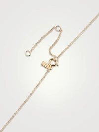 14K Gold Starburst Necklace With Turquoise