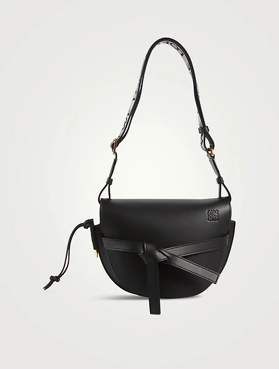 Small Gate Dual Leather Crossbody Bag