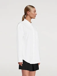 Padded Shoulder Poplin Shirt