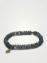Bohème 14K Gold Charm Beaded Labradorite Bracelet