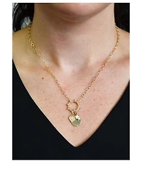 Dew Drop 14K Gold Marine Story Catcher Charm Necklace With Moonstone