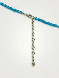 Bohème Faceted Paraiba Opal Rondelle Necklace