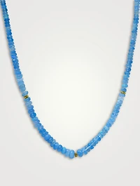 Bohème Smooth Lavender Opal Rondelle Necklace