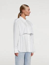 Smocked Cami With Cropped Shirt