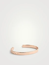 Interchangeable 18K Rose Gold Bangle Bracelet With Diamonds