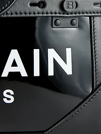 B-Buzz 23 Vinyl And Leather Top Handle Bag