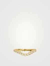Chère Grace 18K Gold Wedding Band With Diamonds