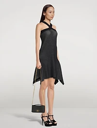 Rib-Knit Halter Dress