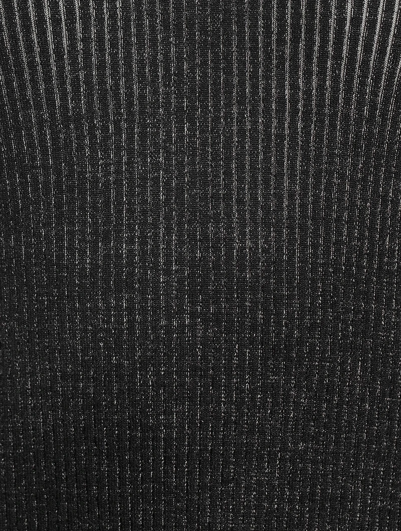 Rib-Knit Halter Dress
