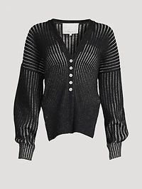 Rib-Knit Cardigan