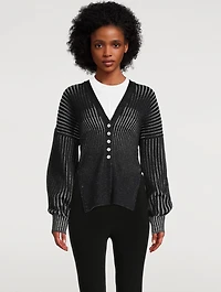 Rib-Knit Cardigan