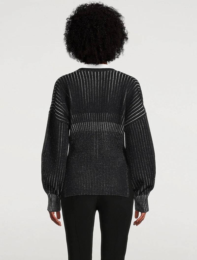 Rib-Knit Cardigan