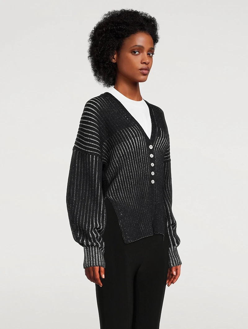 Rib-Knit Cardigan