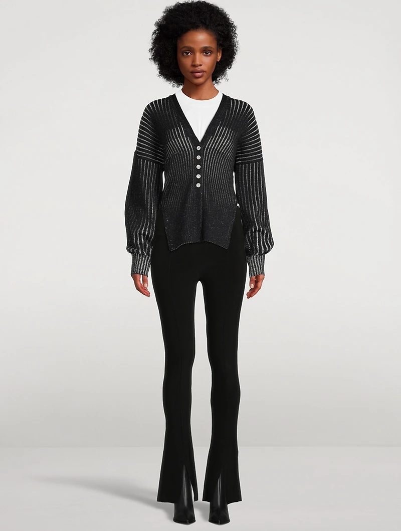 Rib-Knit Cardigan
