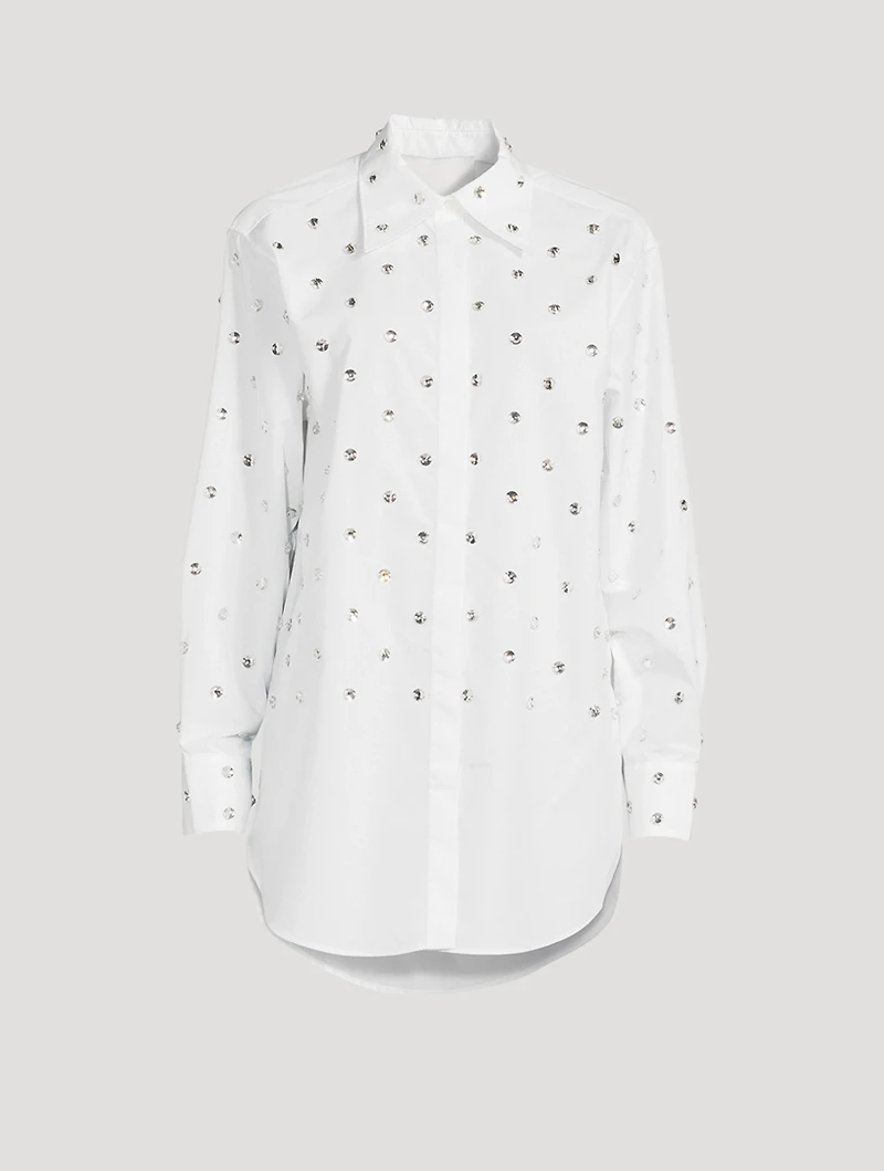 Embellished Poplin Shirt