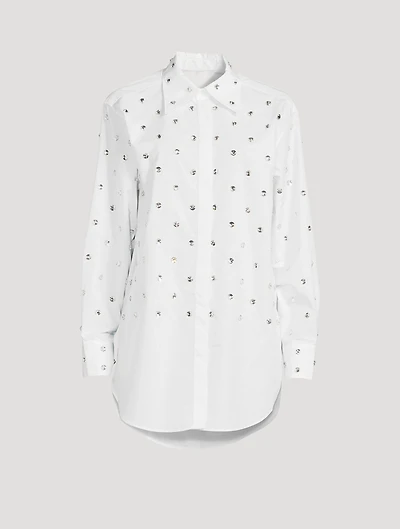 Embellished Poplin Shirt