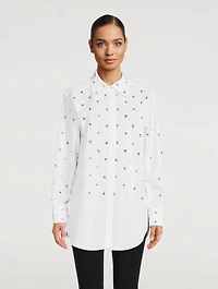 Embellished Poplin Shirt