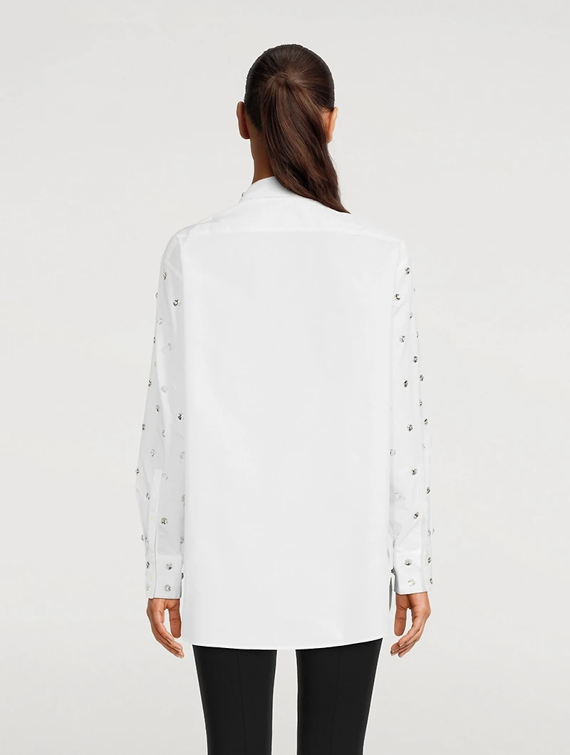 Embellished Poplin Shirt