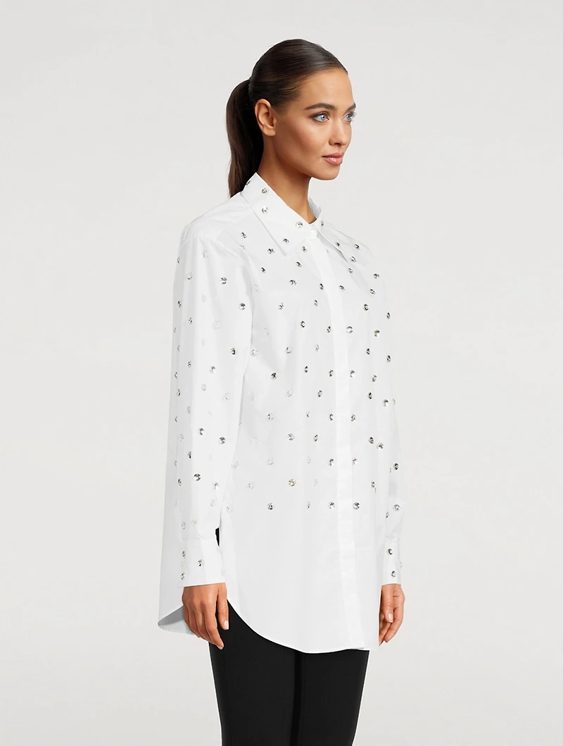Embellished Poplin Shirt