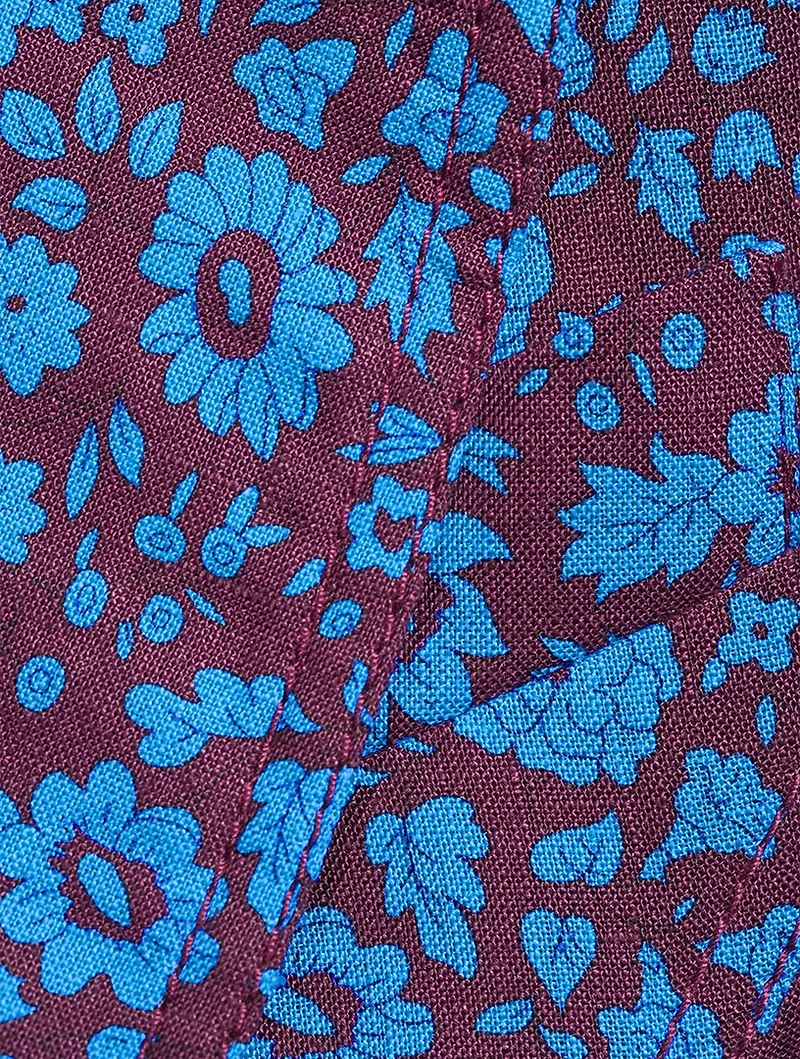 Pouf-Sleeve Blazer Liberty Floral Print