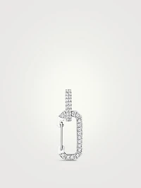 Small Chiara White Gold Earring With Diamonds