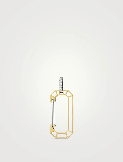 Big Anima Chiara Gold Earring With Diamonds