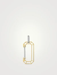Big Anima Chiara Gold Earring With Diamonds