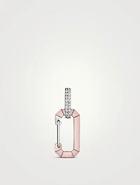 Small Chiara Gold And Silver Earring With Diamonds