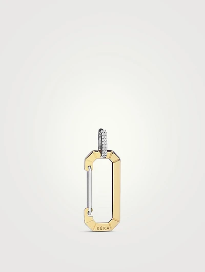 Small Chiara Gold Earring With Diamonds