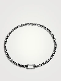 Lucky White Gold And Silver Necklace With Diamonds