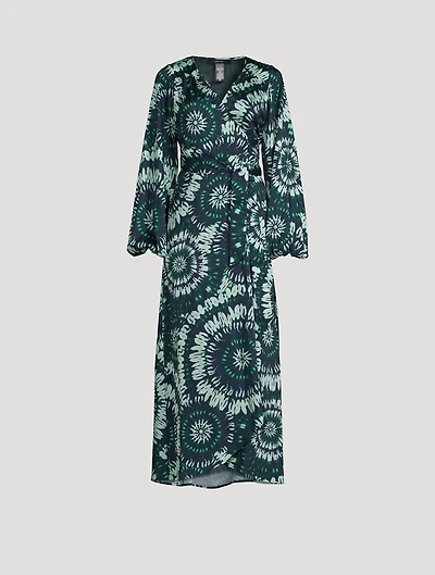 Wrap Dress Mandala Print