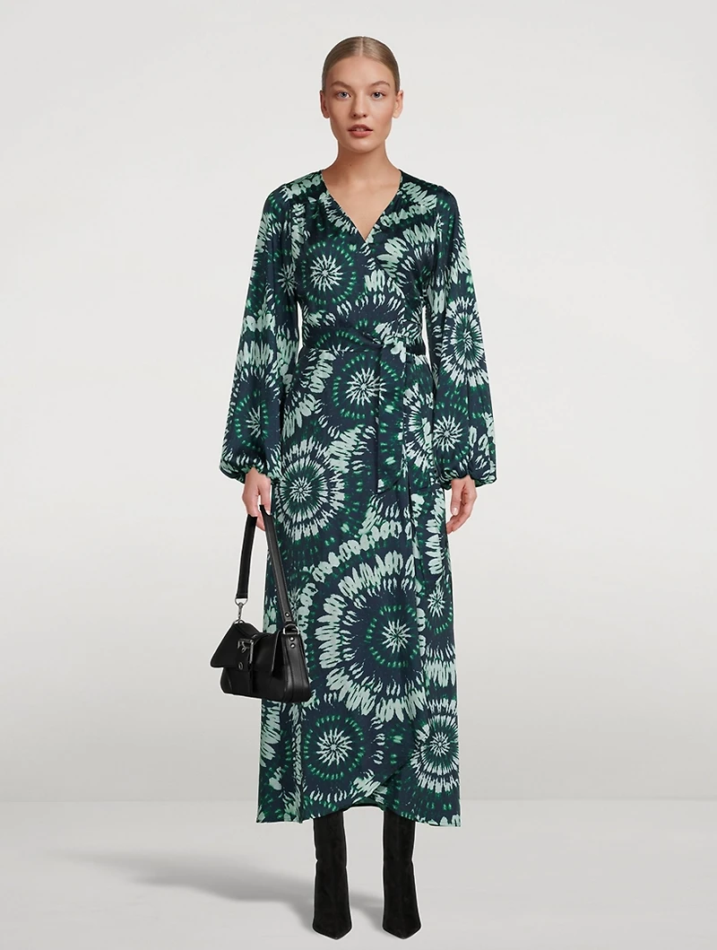 Wrap Dress Mandala Print