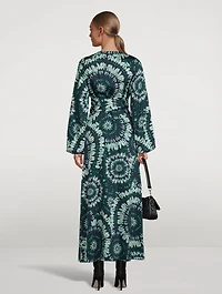 Wrap Dress Mandala Print