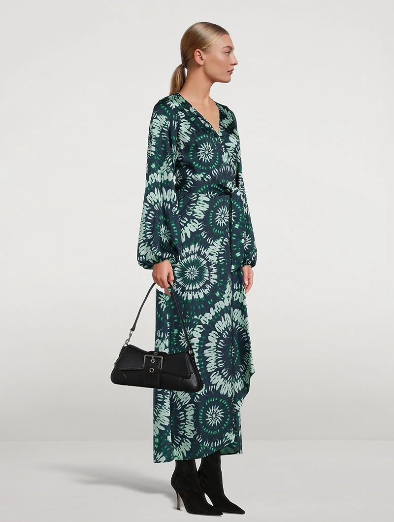 Wrap Dress Mandala Print