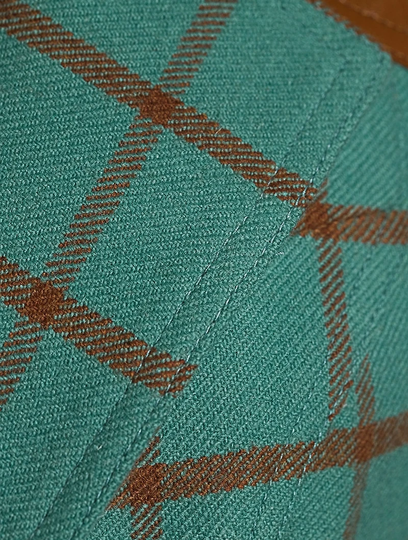 Hunting Wool Blazer Windowpane Check Print