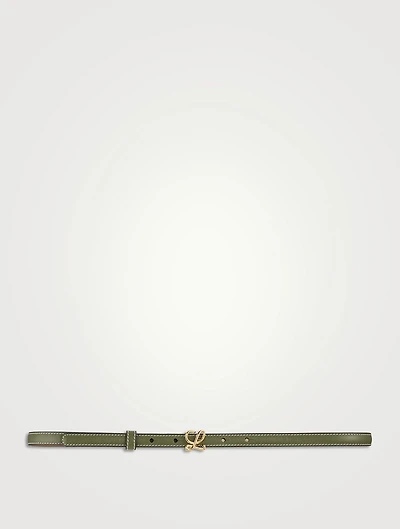 Leather 'L' Buckle Belt