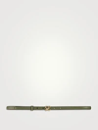 Leather 'L' Buckle Belt