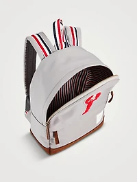 Nylon Backpack With Lobster Patch