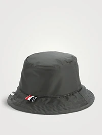 Four-Bar Bucket Hat With Drawstring