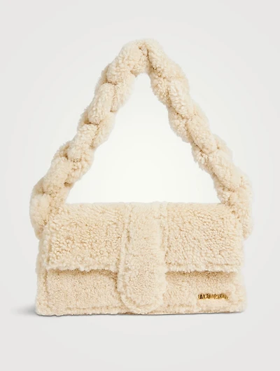 Le Bambidou Shearling Shoulder Bag