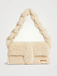 Le Bambidou Shearling Shoulder Bag