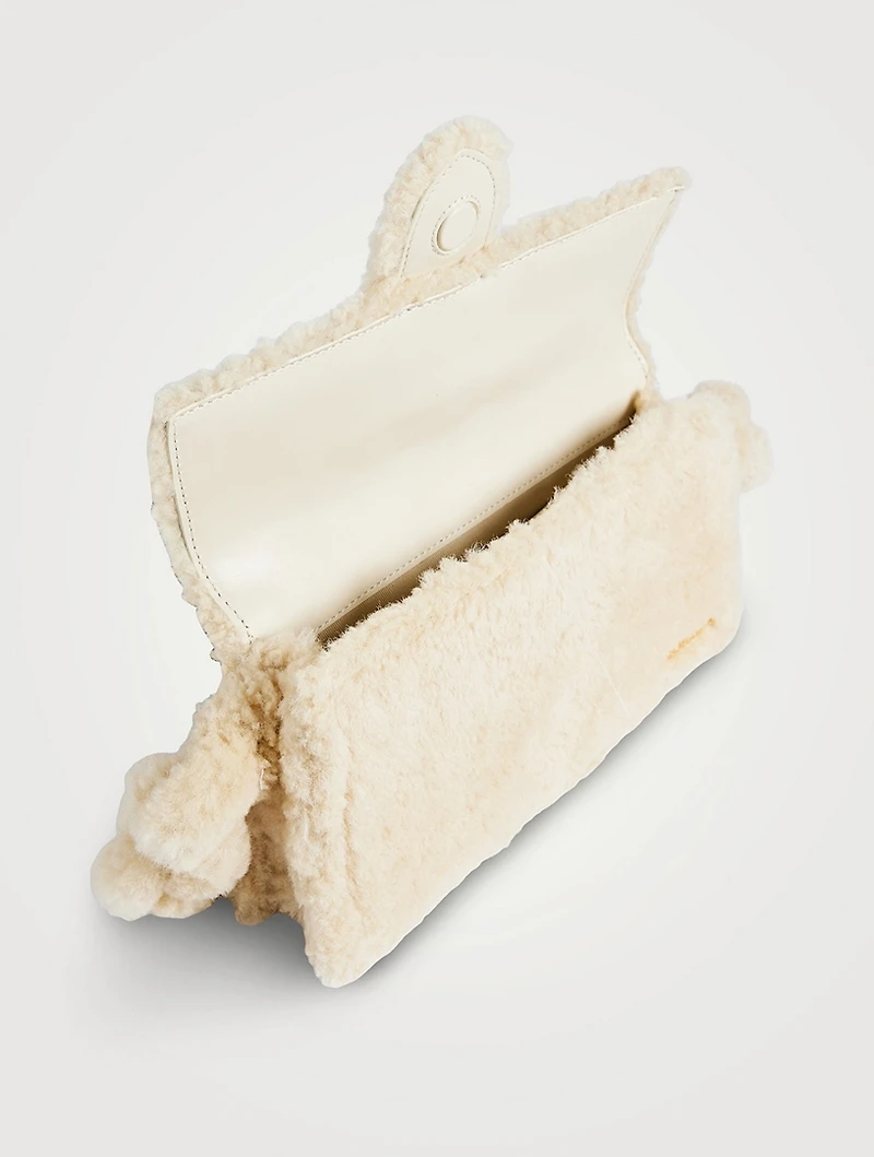 Le Bambidou Shearling Shoulder Bag