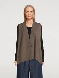 Cashmere Deep V-Neck Sweater Vest