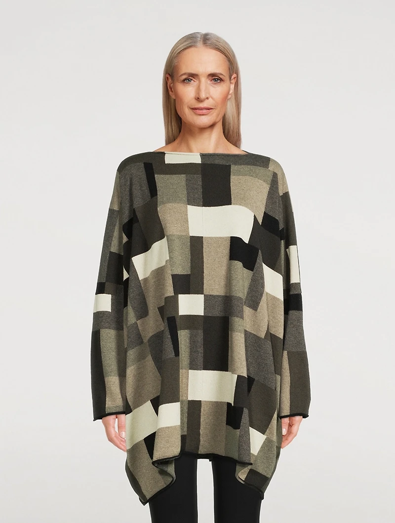 Geometric Jacquard Cashmere Sweater