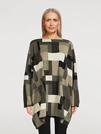 Geometric Jacquard Cashmere Sweater
