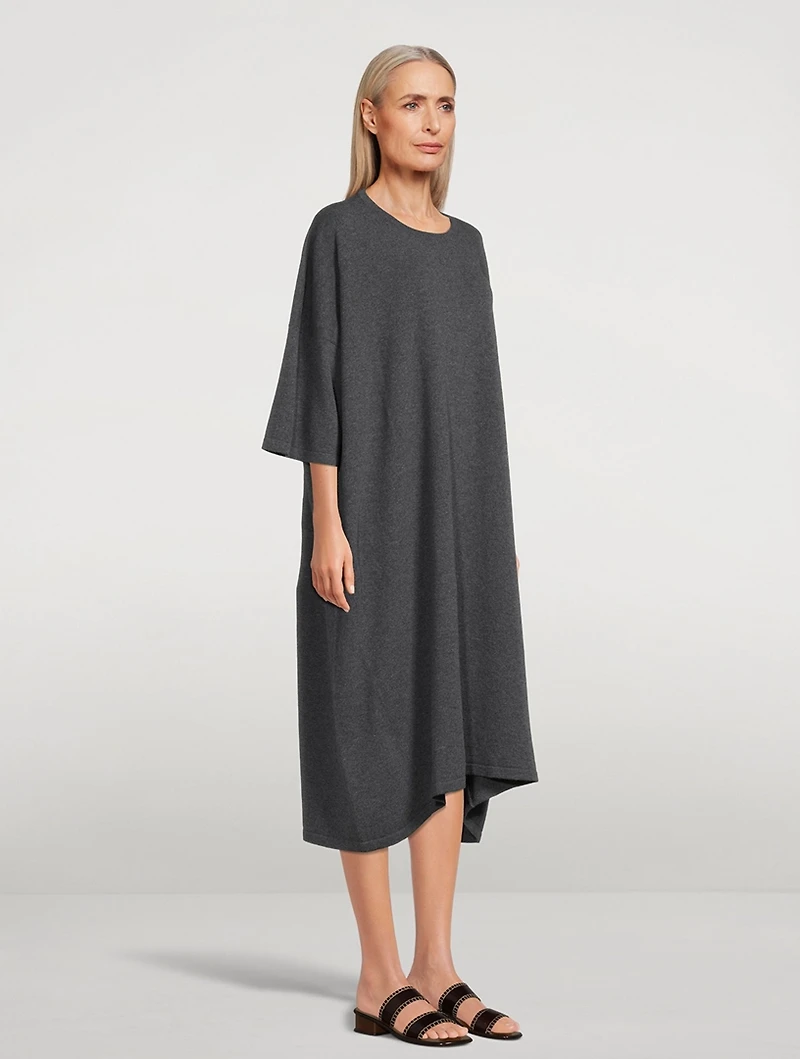 Cashmere Knit T-Shirt Dress