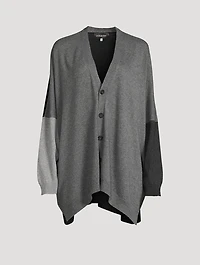 Colourblock Cashmere And Silk Cardigan