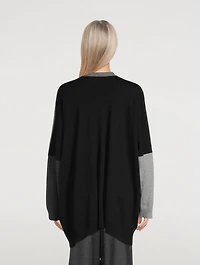 Colourblock Cashmere And Silk Cardigan