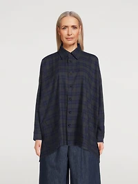 Cotton Shirt Plaid Print